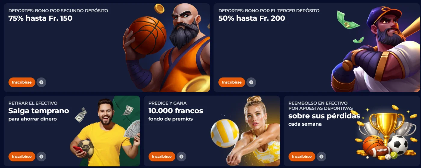 Nine Casino Bonos y Promociones Deportivas Nine Casino promociones deportivas con bonos de depósito, premios y reembolsos